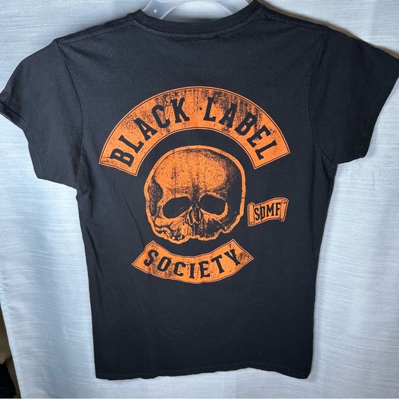 Black Label Society Women’s Black T-shirt BLS logo on back LIKE NEW Size XL - Picture 4 of 8